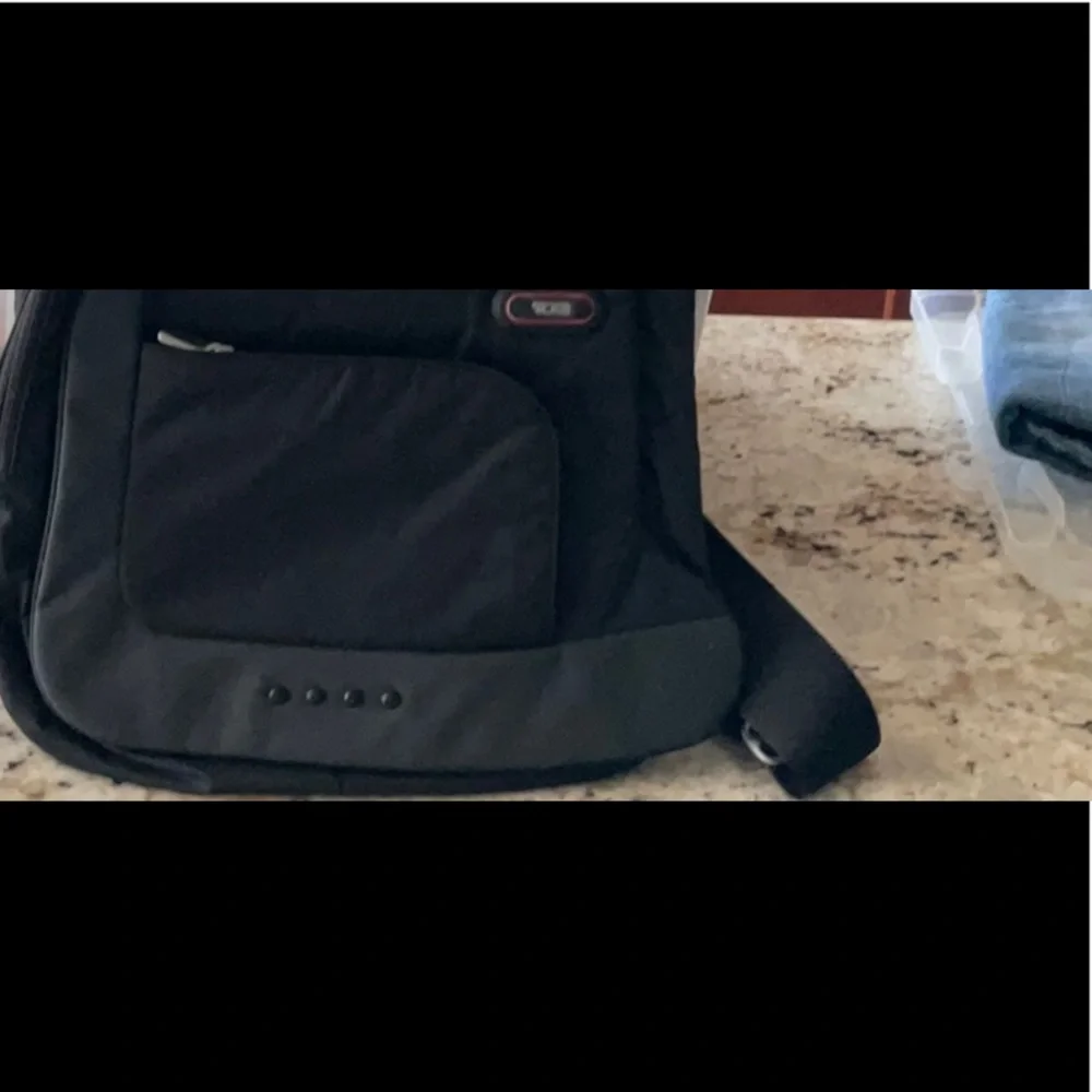 Tumi Black and Red Messenger Bag - Picture 10 of 13